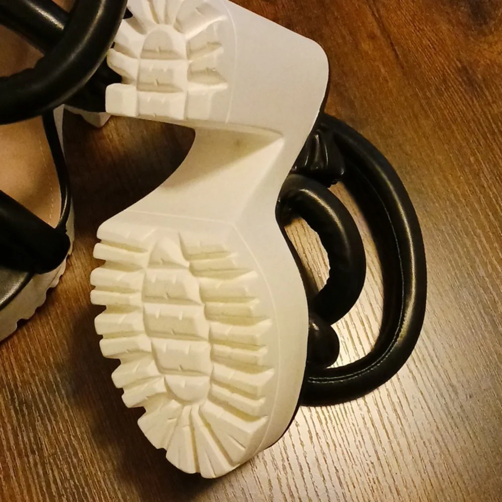 Lemon Drop by Privileged Black Platform Heels - Picture 4 of 5